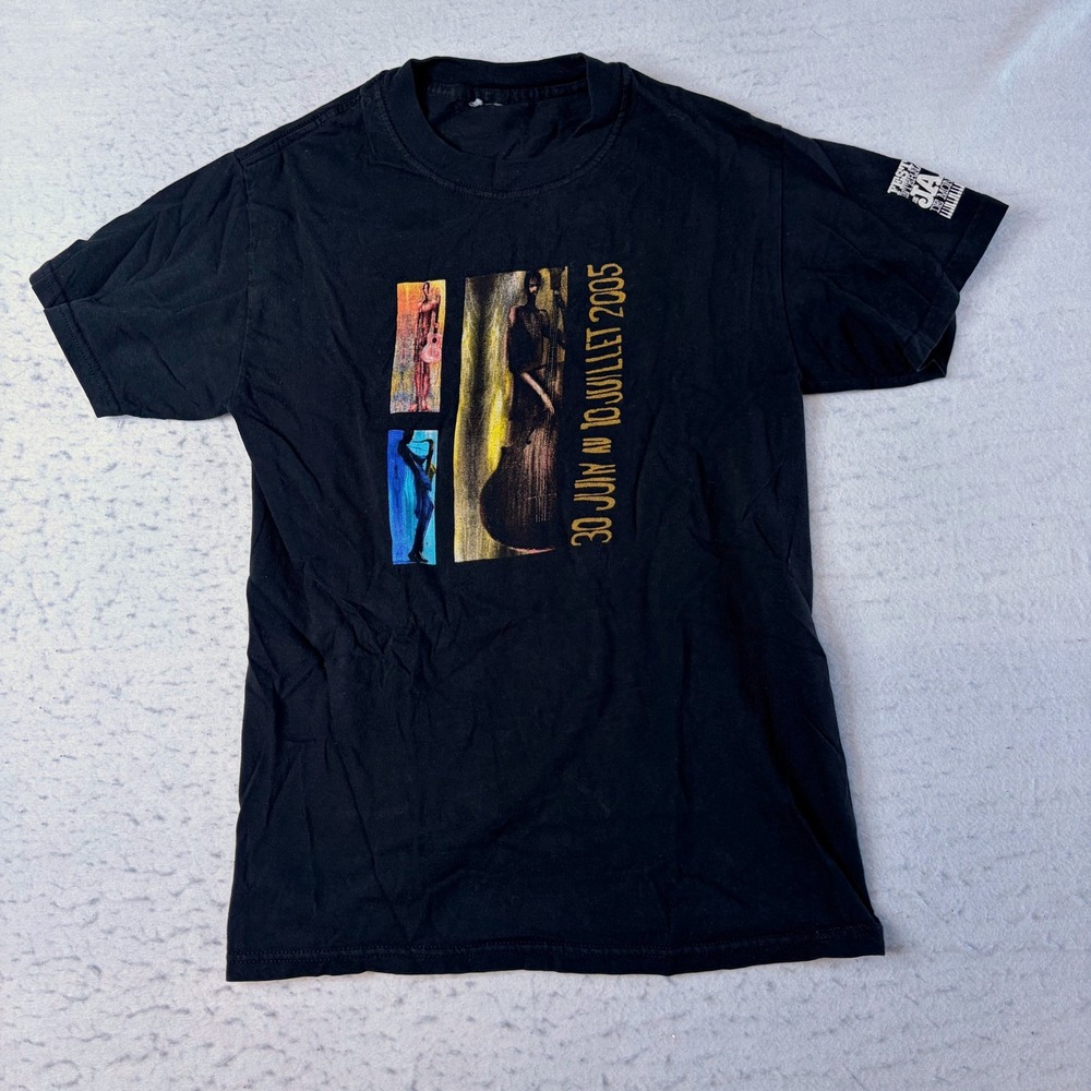 Gildan Festival International de Jazz de Montreal T Shirt S Black 2005 Graphic
